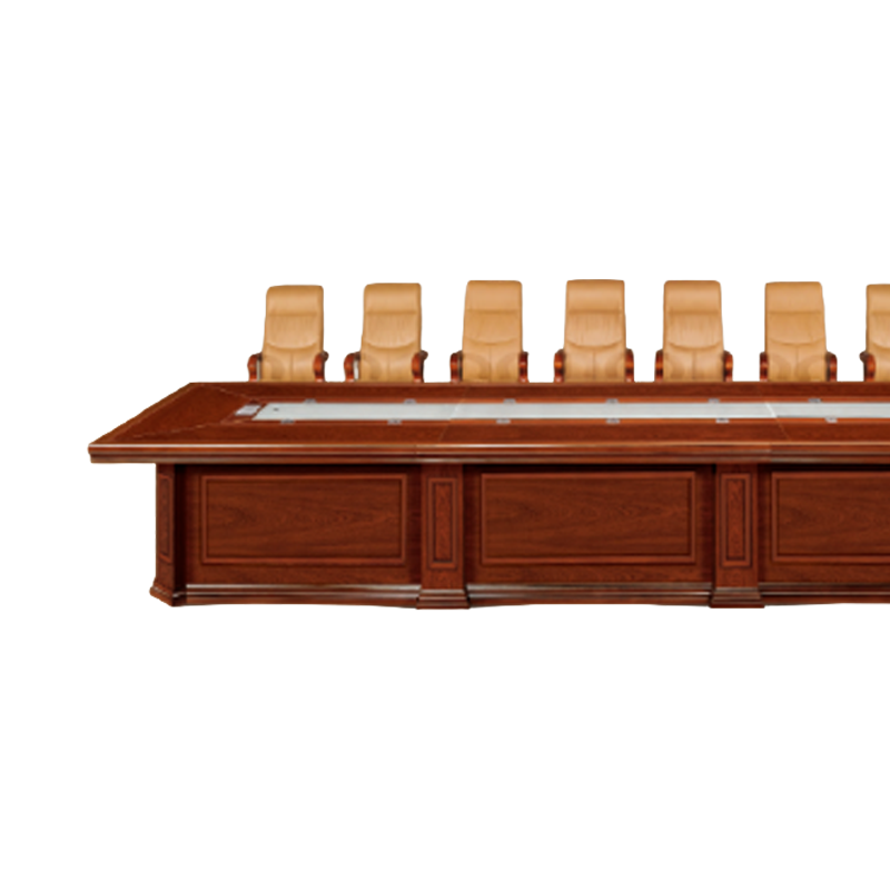 大央会议桌H-5048 4800W*1800D*760H办公家具会议桌长方形大型长桌简约现代会议室洽谈桌高清大图