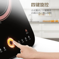 苏泊尔(SUPOR) IM06-220 电磁炉超猛火 电磁炉 操作方便 榉木手柄 触控式 黑色微晶面板电磁炉