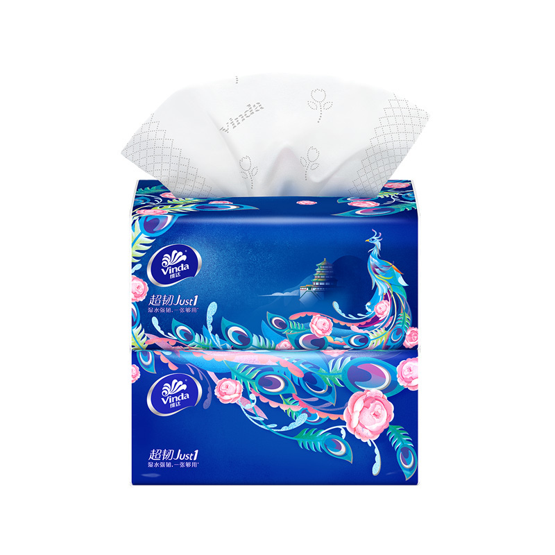 维达(Vinda) 抽纸 超韧颐和园联名4层100抽6包小规格面巾纸卫生纸巾 新旧混发