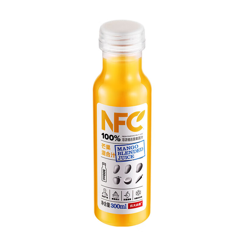 农夫山泉100%NFC芒果混合汁300ml*24瓶