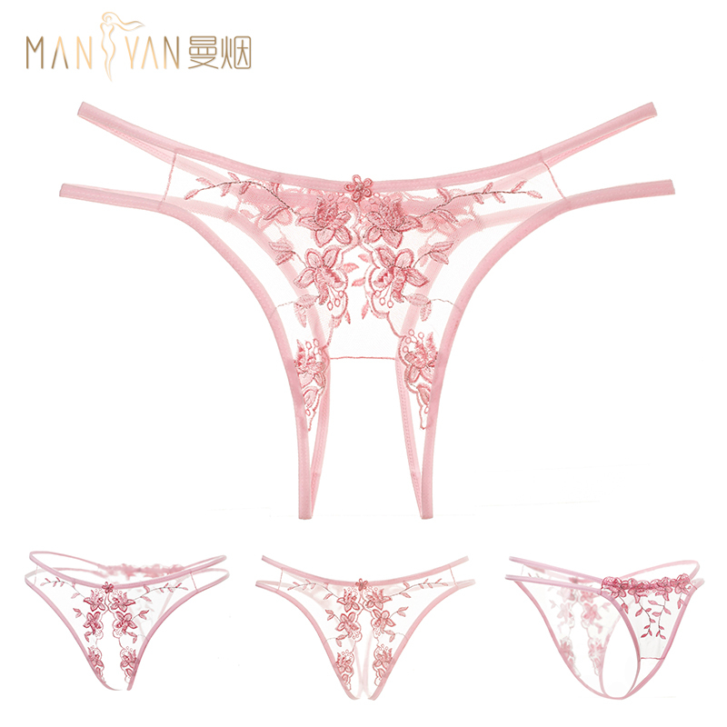 suntek性感情趣内裤丁字裤诱惑超骚开档透明透视内衣床上女套装情趣