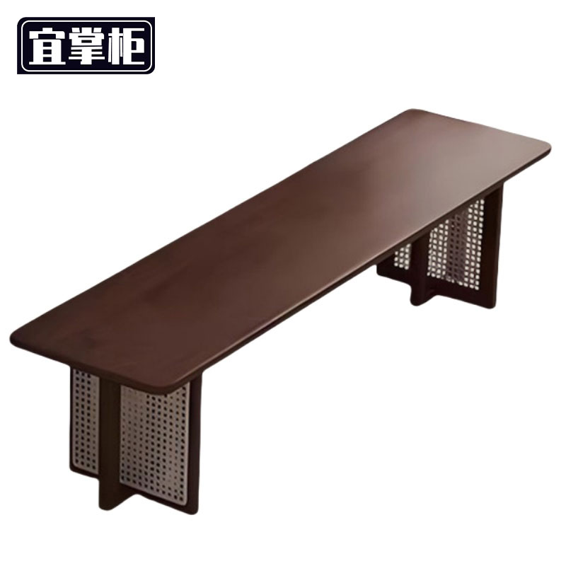 宜掌柜 木质长凳