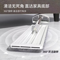 美穗吉家 免手洗平板拖 35cm MIH-2404103 手洗平板拖把吸水墩布懒人拖地干湿两用擦地拖把 白色