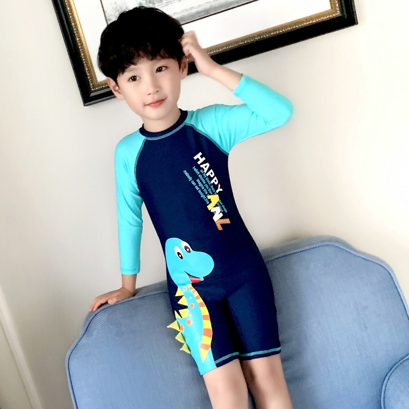 佑游儿童泳衣女孩连体游泳衣大中小男女童可爱宝宝温泉男童游泳装