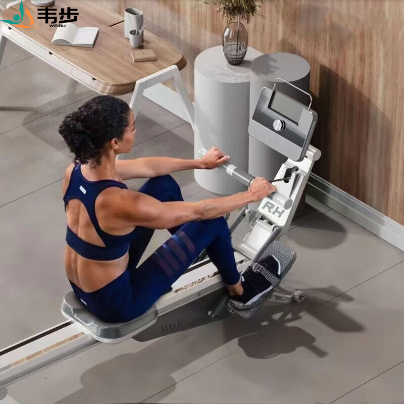 韦步RH划船器自发电家用商用室内健身有氧划船器运动器材黑色高清大图