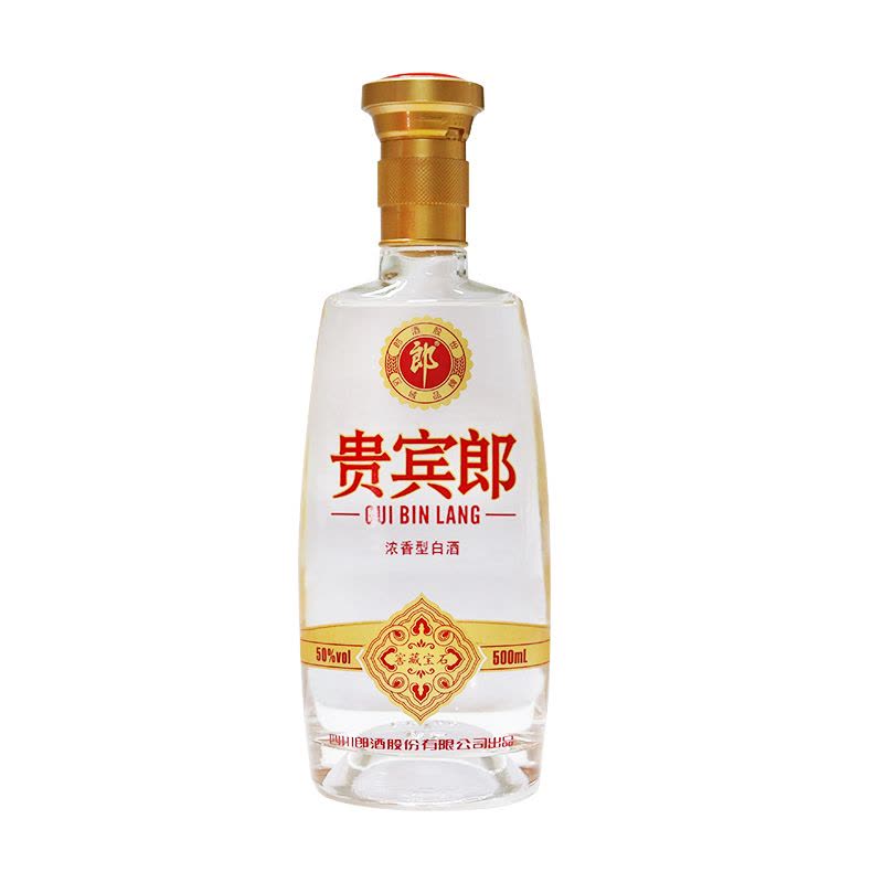 贵宾郎浓香型白酒 郎酒郎牌贵宾郎窖藏宝石50度500ml*6瓶浓香型盒装白酒【价格图片品牌