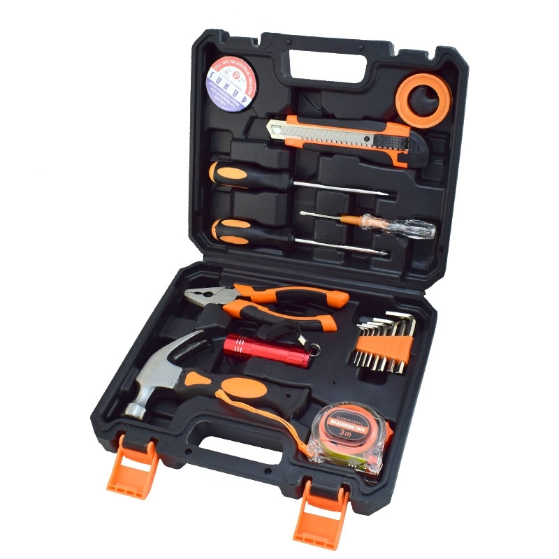 定制阿斯卡利工具箱套装手动工具大全日常家用手工五金电工维修多功能