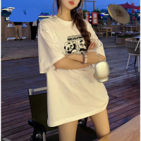 [1折价26元]唐狮夏季女四宫格创意熊猫图案圆领短袖T恤可爱百搭休闲减龄