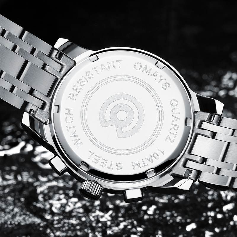 品牌精选欧美时omays新款运动手表男士时尚多功能石英表男表潮流防水