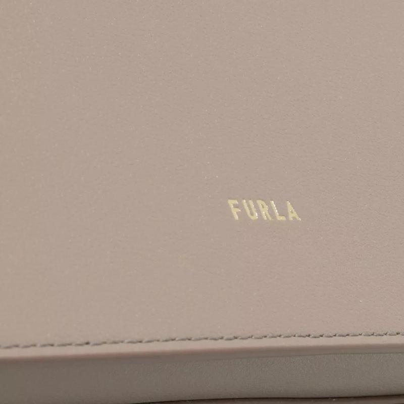 FURLA女士高质感光滑皮革单肩包百搭托特包休闲斜挎包 Greige色调