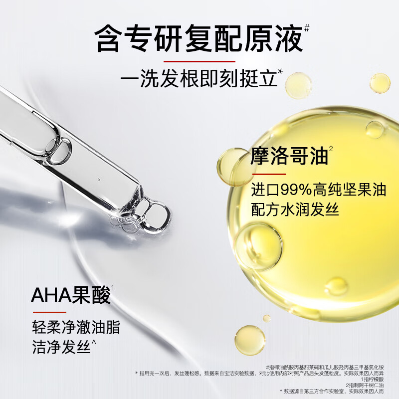 沙宣无硅油蓬蓬瓶洗发水蓬松水润500ml(48小时清爽蓬松)新老包装随机发