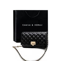 CAMILA&KORALI旗舰店小ck女包包新款网红2021春夏精品菱格包斜挎包链条包流行百搭潮