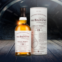 洋酒百富(The Balvenie)15年单桶雪莉桶陈酿苏格兰单一麦芽威士忌700ml*1