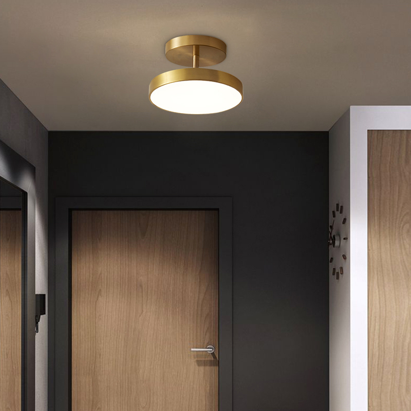 玄关阳台简约现代个性创意入户轻奢网红水晶小吸顶灯具家用小顶灯合集