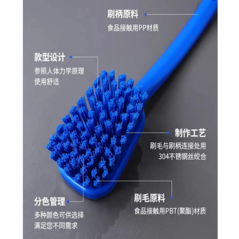 烹巅Poondear 硬毛刷(食品级) 25*5*3.2cm高清大图