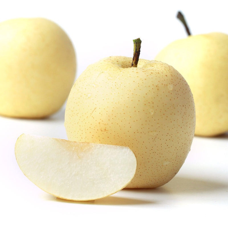 [熊猫鸟]精品皇冠梨 新鲜水果 松脆多汁 净重3斤 单果250g以上高清大图