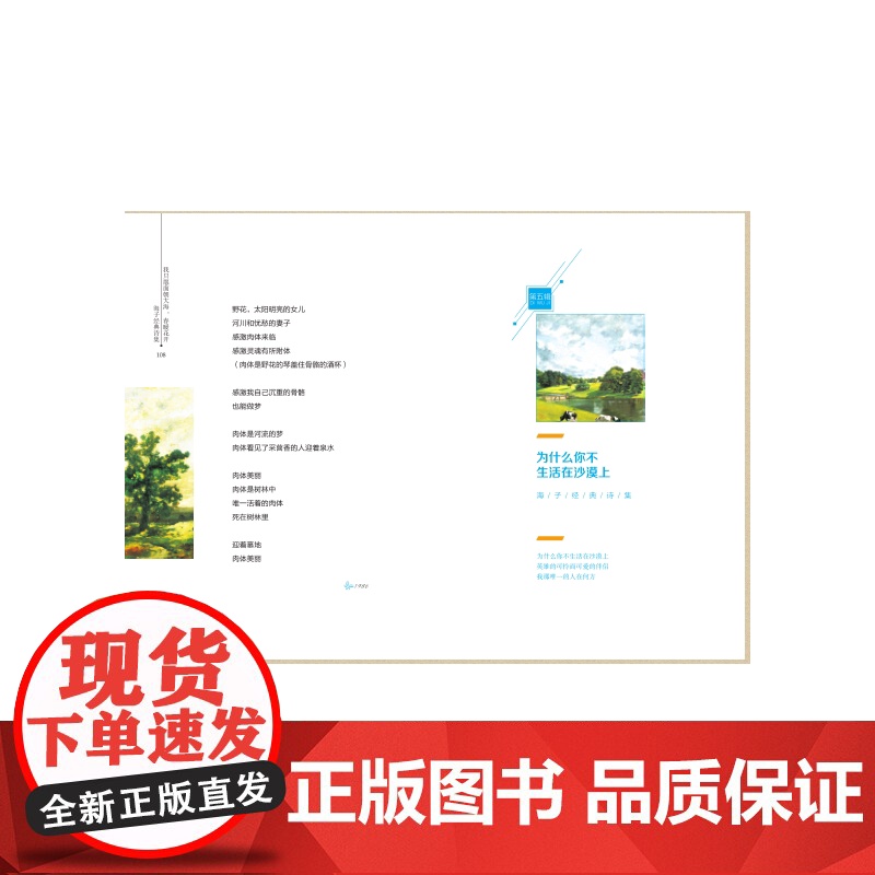 我只愿面朝大海,春暖花开——海子经典诗集 一本最温厚、最抒情、最具乡土情怀的诗集 海子 南海出版公司 正版书籍高清大图