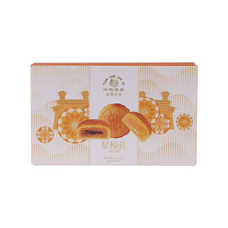 天伦之乐星悦礼360g奶黄流心月饼礼盒60g*6