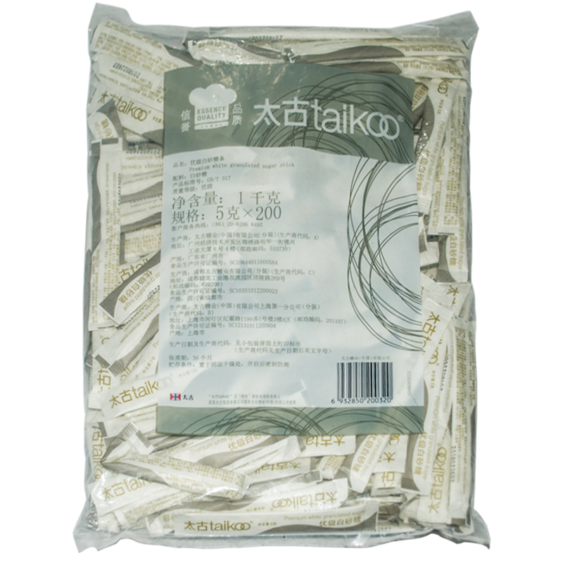 太古(taikoo)食糖咖啡糖白砂糖条5g *200条