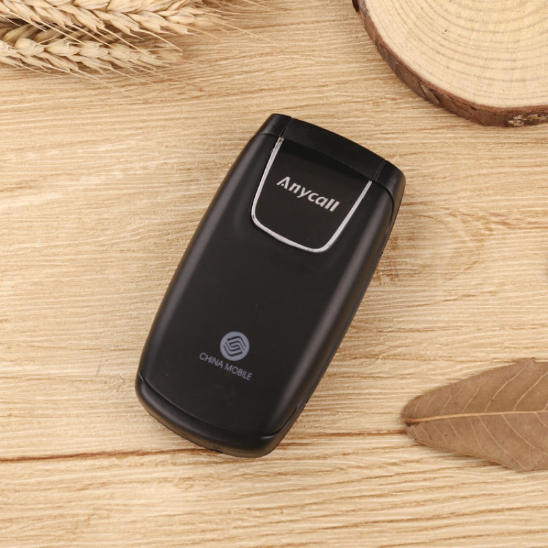 移动版三星翻盖老人手机 老人机男女学生机备用机老年人手机 cc01黑色