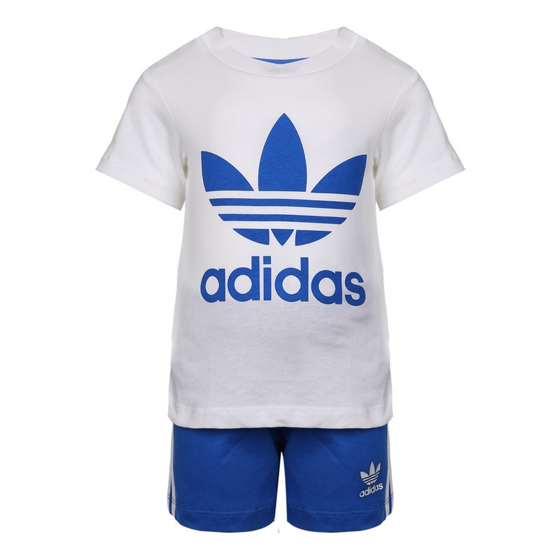 阿迪达斯儿童 ADIDAS KIDS 三叶草 I SHORT TEE SET 男婴童短袖 棉 运动套装 CE1995