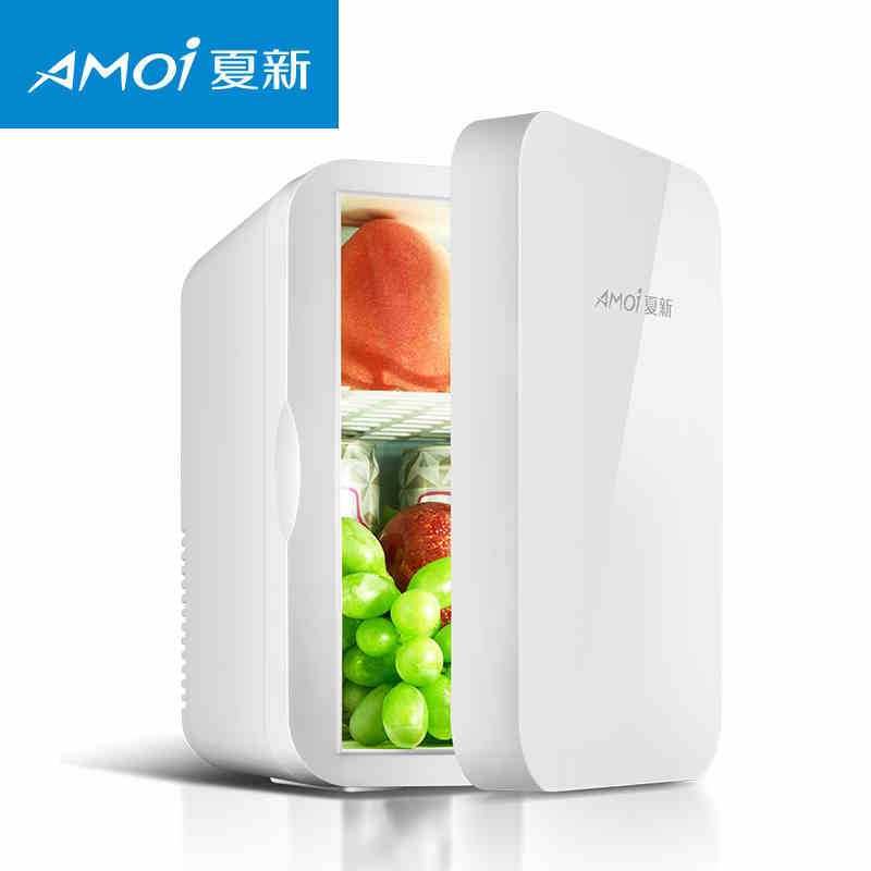夏新 小型单门式制冷车载冰箱 仅车用 单核8L迷你冰箱 白色