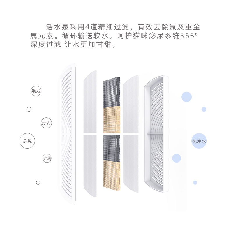 宠物饮水机 自动循环过滤智能饮水器w