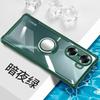 魅爱琳 荣耀60/荣耀60Pro/se手机壳保护套华为外壳 气囊防摔 轻薄全包软透明 车载指环 简约时尚 手机套
