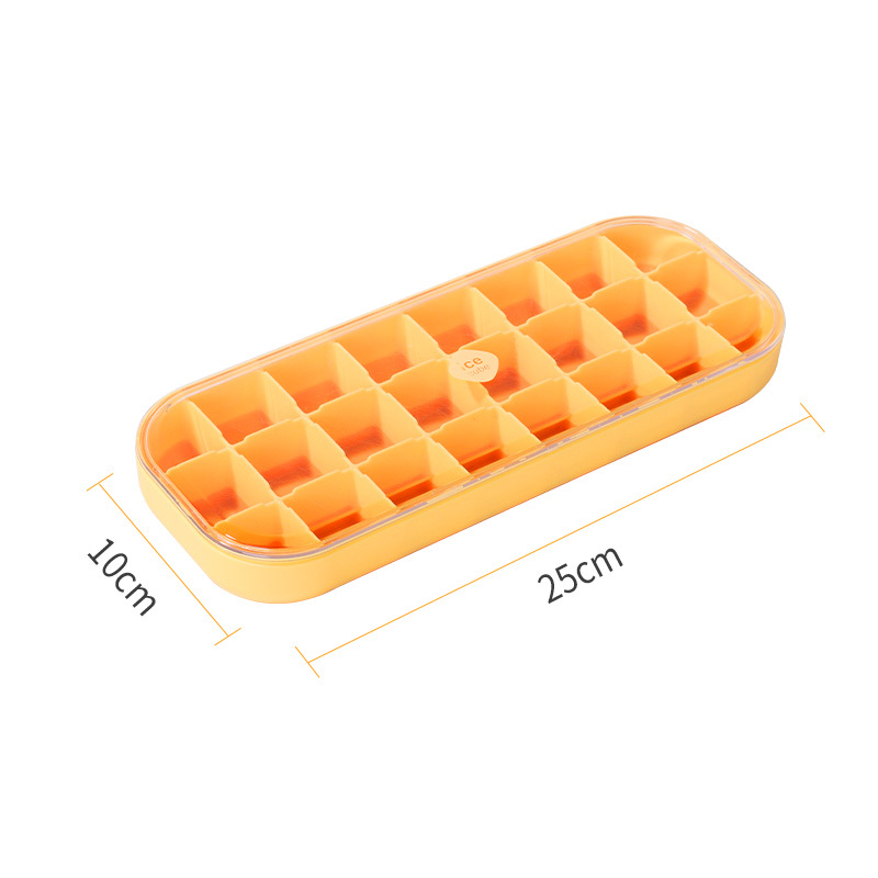 拜杰冰块模具带盖硅胶冰格食品级冰块冰盒制冰块冰棍模具器冰格硅胶24格