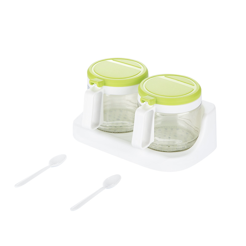 茶花 双组圆形玻璃调味瓶(300ml)300ml*2/个高清大图