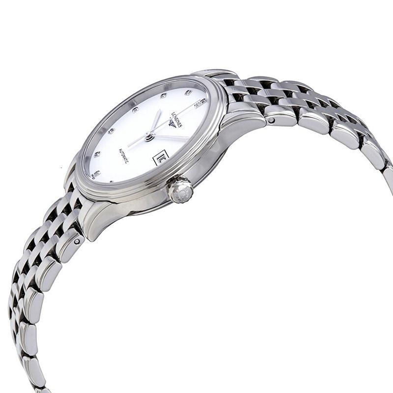 浪琴longines女士机械腕表镶钻表盘防刮蓝宝石镜面林志玲同款淑女风