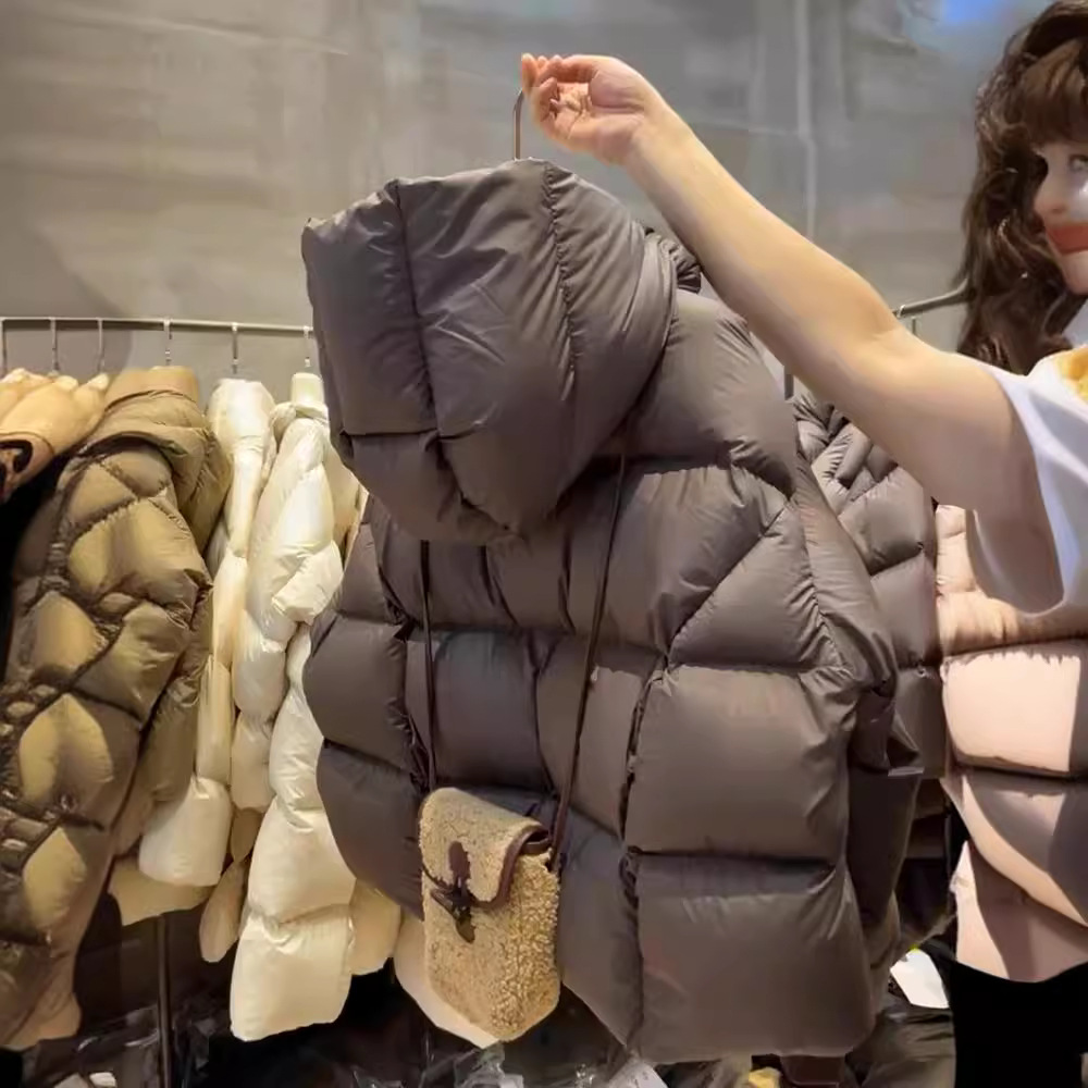 2025年冬季新款高品质超厚短款宽松棉衣棉服小个子连帽面包服外套高清大图