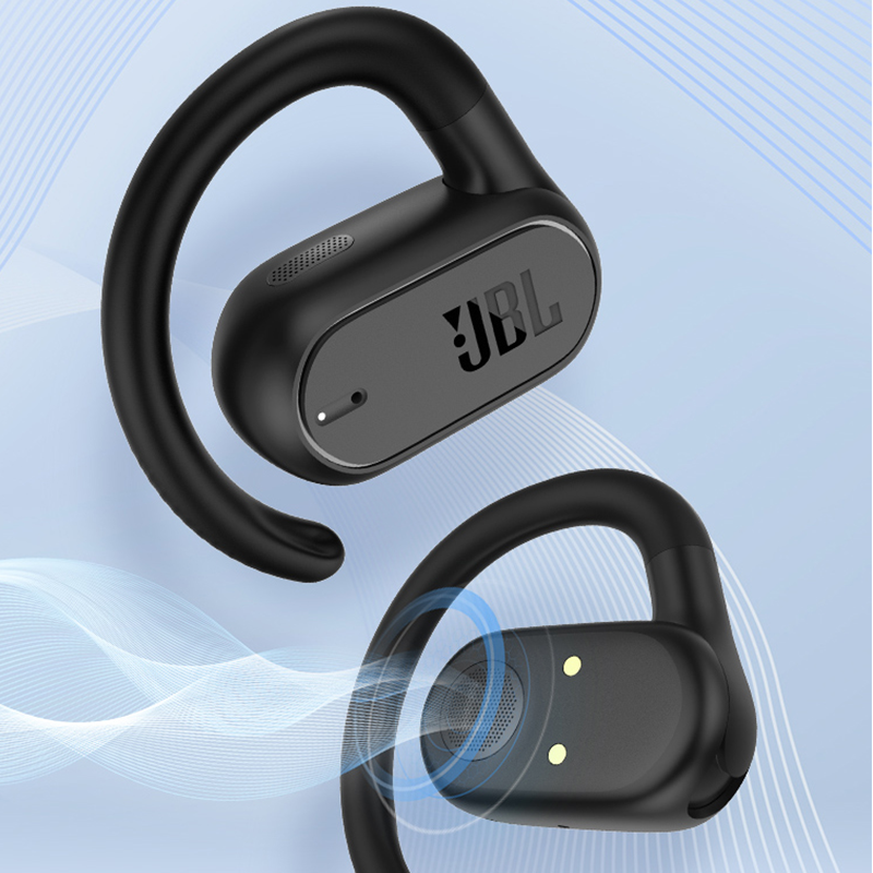JBL Soundgear sense 耀石黑 音悦圈开放式真无线蓝牙耳机