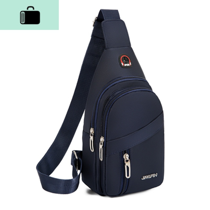 新款胸包男单肩斜挎包休闲牛津布胸前斜背包潮小包户外运动胸包男new