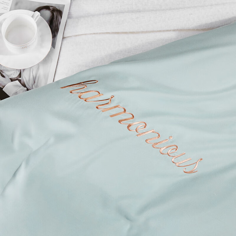 天琴床品四件套230*250cm柔软舒适清韵绣标TQ-T131高清大图