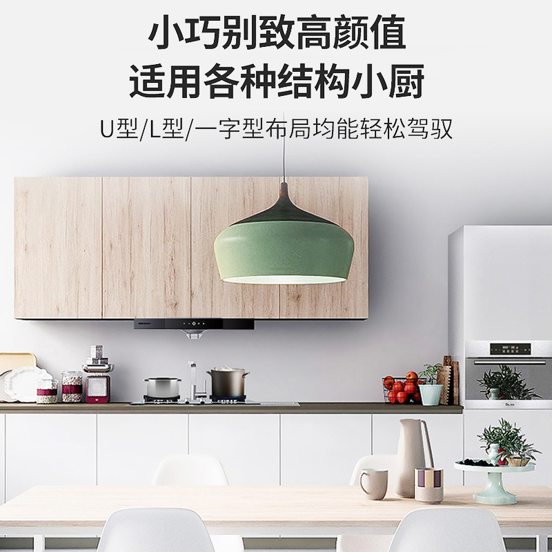 帅康(sacon)油烟机欧式顶吸745mm小尺寸吸油烟机大吸力自清洗厨房家用小户型脱排油烟机单烟机抽油烟机T8051DG高清大图