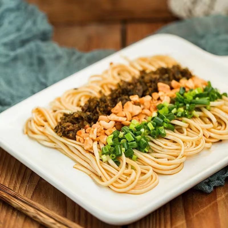 四川面条宜宾特产挂面可煮燃面碱面干面条待煮面条碱水面细面4斤