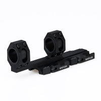 瞄准镜夹具25.4MM/30MM管径通用20MM皮轨快拆瞄准器夹具连体后延一体皮轨ED管夹支架