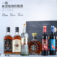 进口红酒13.5%vol干红葡萄酒8%vol甜红葡萄酒威士忌伏特加XO大礼盒送海马刀