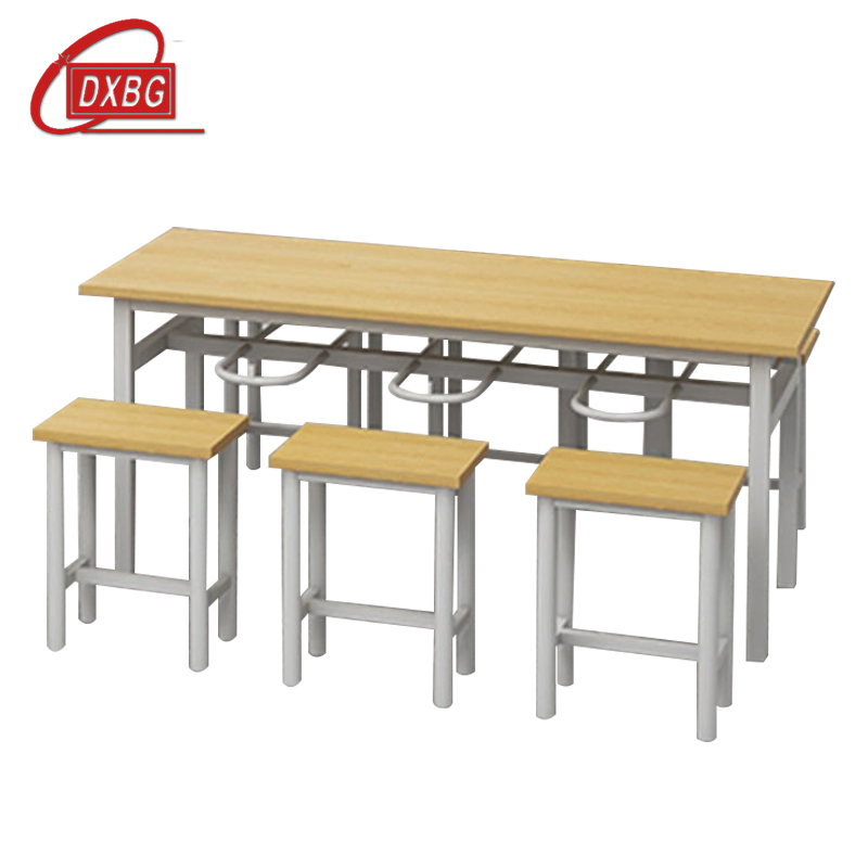 DXBG餐桌6人学校食堂小吃店快餐桌椅饭堂防火板桌1800*600*750高清大图