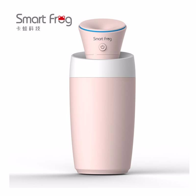 卡蛙smart frog迷你加湿器车载办公USB便携美容微孔新款水百合 白色