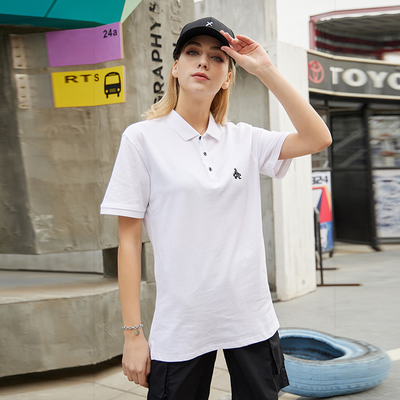 [直营]木林森(MULINSEN)夏季新款POLO衫男女款休闲短袖翻领T恤户外休闲衣