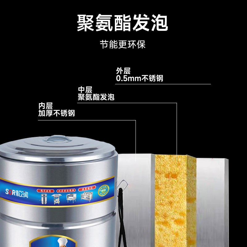 SOR松润 商用煮面炉 酒店饭店早餐店学校医院食堂用GCE-M3302A 电热保温煮面桶 Φ400 发热板