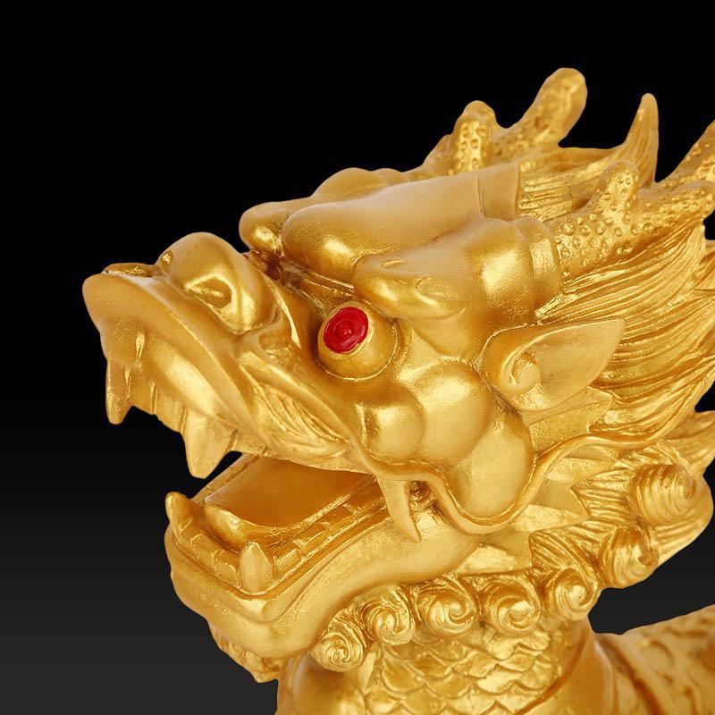 净也吉善缘树脂麒麟摆件一对摆设开业家居装饰品工艺品礼品