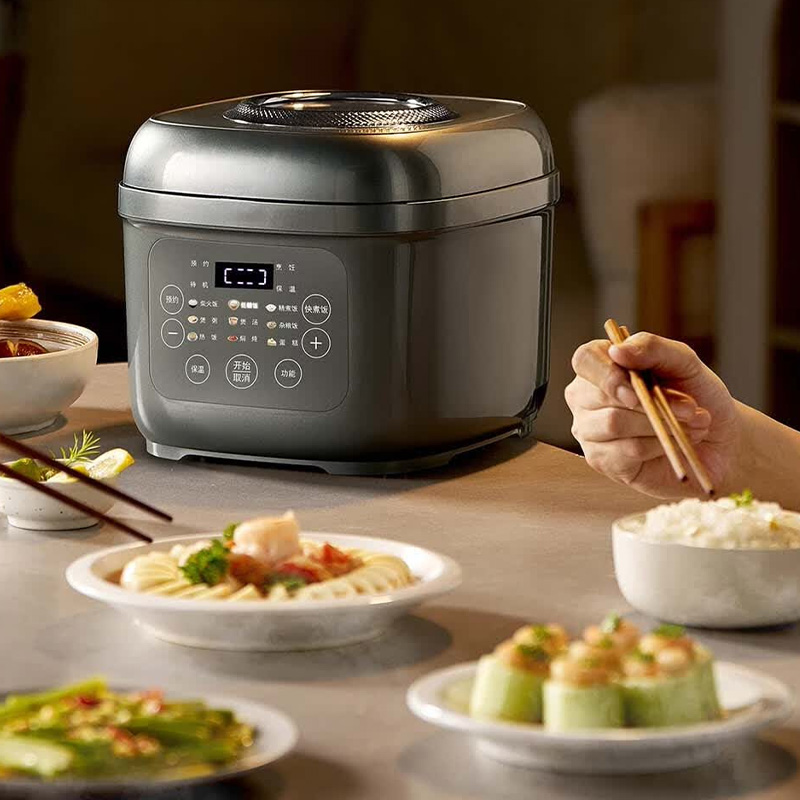 摩动电饭煲3L灰色MD-FB03H-T钛内胆可视上盖高清大图