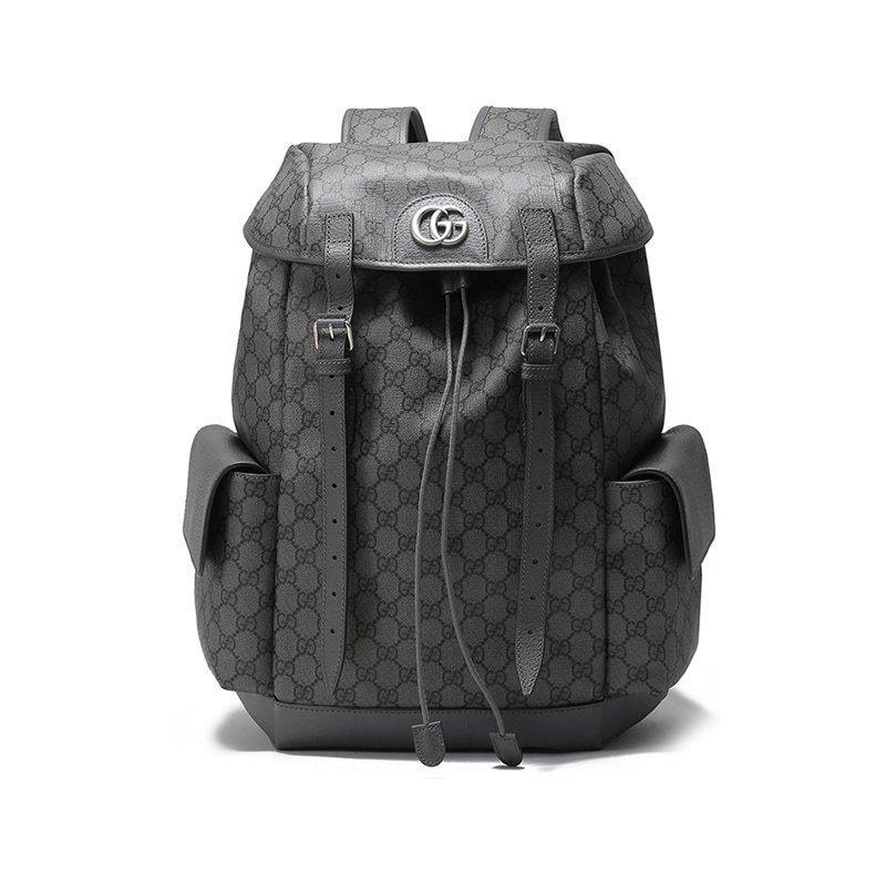 古驰 gucci 男士ophidia系列帆布配皮/织物手提双肩包背包598140 fab