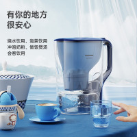 松下(Panasonic) 净水壶 3.5L家用滤水壶 厨房自来水过滤器净水器升级款TK-EUNP51A(蓝色) 升级蓝