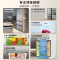 [官方正品]美的400升法式多门超薄四开门嵌入式60CM超薄一级双变频净味冰箱智能家用电冰箱MR-417WFPE流苏银