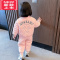 可莉允宝宝棉衣套装女加厚2022新款冬季洋气儿童棉服棉裤两件套女童冬装