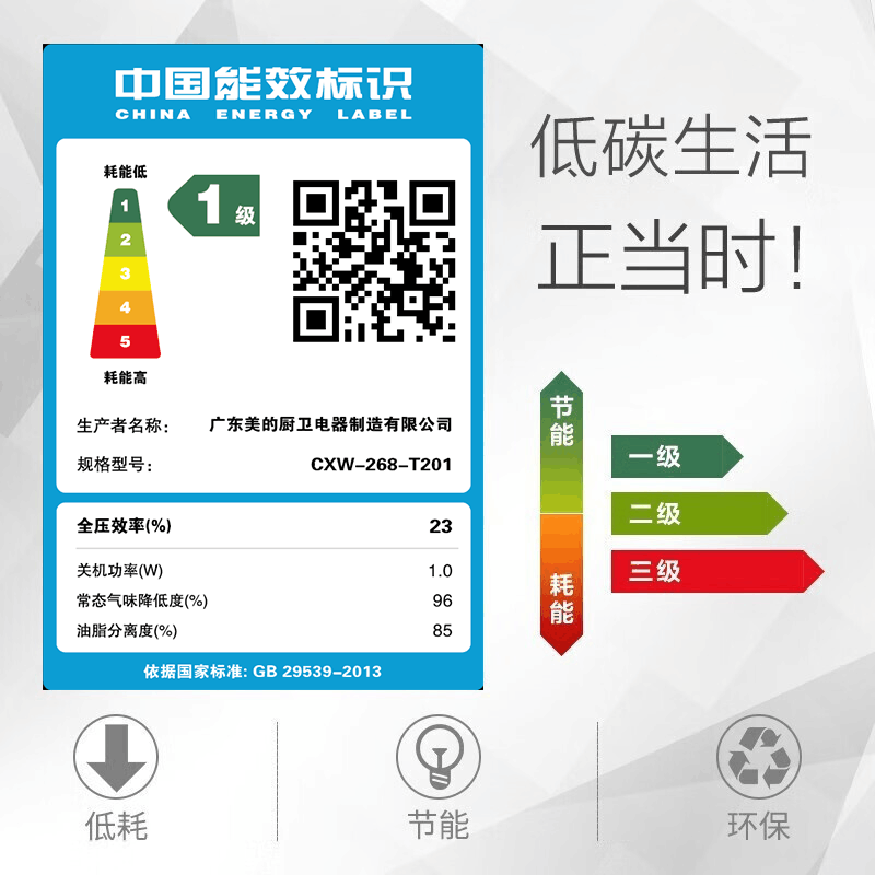 美的(Midea)抽油烟机家用自动清洗欧式21m³风量吸油烟机顶吸抽烟机脱排油烟机CXW-268-T201图片